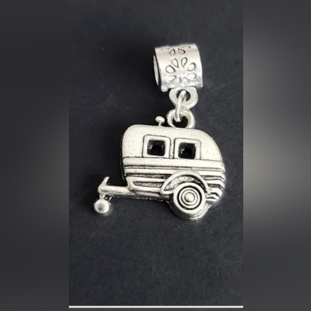 Happy CAMPER Charm Will FIT Pandora and other European Systems